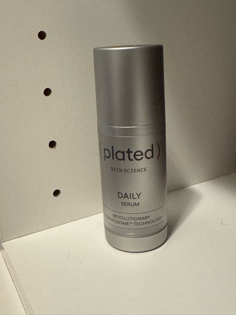 Plated Skin Science Daily Serum — Silver